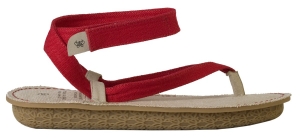 Po-Zu 'Ziggy' Organic Hemp Sandal (Ladies - Red)