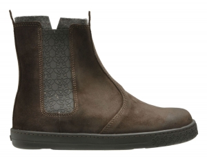 Po-Zu 'Che' Waxed Suede Chelsea Boot (Men's - Brown)