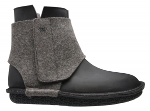 Po-Zu 'Wrap' Boot (Mens - Black/Grey)