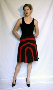 The Natural Store  Clothworks Patterned Skirt :  eco chic design skirt