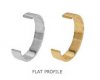 Flat Profile Wedding Rings