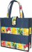 Fair Trade Large Denim Mixed Fruit Resort/Beach Bags