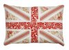 Angel Linens Unique Vintage Union Jack Cushions (Reds, Blues & Pinks)