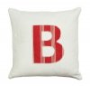 Angel Linens Vintage Alphabet Cushions (Striped & Floral Linen)