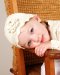 Stella James Crochet Flower Hat (Cream, Cream/Aqua, Cream/Rose Pink & Pistachio/Cream)