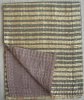 Kolkata Fairly Traded Stitched Silk Scarves (Sage & Cream, Strawberry & Cream, Rainbow)