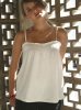 Organic Stereo Organic Cotton 'Reverie' Cami (Natural White & Concrete Grey)