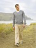 Untouched World Organic Cotton 'Knit V Raglan' Sweater (Black & Dry Sand)
