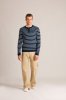 Untouched World Organic Cotton 'Bretton Henley' Sweater (Marina/Sea Foam)