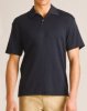 Untouched World Organic Mountain Silk 'Short Sleeve' Polo (Marina & Black)