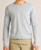 Untouched World Organic Cotton Long Sleeve 'Crew' Tee (Lagoon & Anthracite)