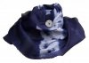 Elena Garcia Crinkle Silk 'Shibori' Scarf (Neptune Blue/Dove White)