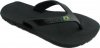 'Tupi' Amazon Sandal/Flip Flops (Black & Green)