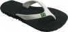 'Tupi' Amazon Sandal/Flip Flops (White & Silver)