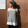 Organic Stereo Organic Cotton 'Sail On Sailor' Top (Natural White with Navy Stripe)