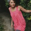 Organic Stereo Organic Cotton 'Marianne' Dress (Red & Concrete Grey)