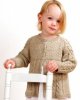 Stella James Cable Smock Cardigan (Mint, Cream & Caramel Marl)