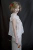 Elena Garcia Crinkle Silk 'Felted' Camisole Top (Dove White & Neptune Blue)