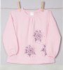 Bee-Bee Organic Cotton Jersey 'Tess' T-Shirt (Pink & White)
