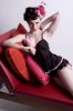Enamore 'Bamboo Parfait' Camisole & Gift Set (Black with Pink Trimming)