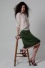 Elena Garcia Cowl Skirt (Olive)