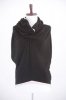 Snood Drape Neck Reclaimed Merino Tabard (Black)