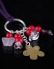 Jungle Berry Daisy Necklace (Berry Pink & Nut Brown)