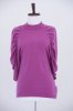 Snood Merino Ruche Raglan Sweater (Violet)