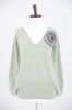 Snood Lambswool Batwing Tabard (Mint Green)