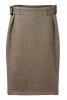 Izzy Lane Shetland 'Pleat Front' Skirt (Brown, Fawn/Brown, Brown/White, Grey & Cream/Brown/Champagne)
