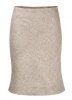 Izzy Lane Shetland 'Bias Cut' Skirt (Grey Window Pane Check & Hopsack)
