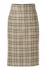 Izzy Lane Shetland Pencil Skirt (Cream/Brown/Champagne, Fawn/Brown, Brown/White, Grey & Brown)