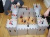 Kid-Eco Cardboard Toy Fort (Brown, White, Silver Grey & Pink)