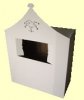 Kid-Eco Cardboard Puppet Theatre (White, Pink, Brown & Silver Grey)