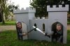 Kid-Eco Cardboard Castle (Silver-Grey, White, Brown & Pink))
