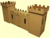 Kid-Eco Cardboard Large Castle (Brown, Silver Grey, White & Pink)