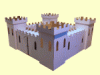 Kid-Eco Cardboard Garrison (Silver Grey, White, Brown & Pink)
