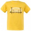 Red Robot Mens T-Shirt 'Mono Turbine' (Aspen Gold)