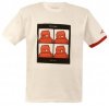Red Robot Mens T-Shirt 'Robot Days' (White)