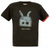 Red Robot Mens T-Shirt 'Robot Darko' (Black)