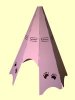 Kid-Eco Cardboard Teepee (Pink, White, Brown & Silver Grey)