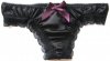 Enamore 'Black Lashes' Ruffle Thong