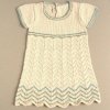 Stella James Organic Cotton 'Chevron' Dress (Cream)
