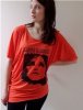 Frank & Faith 'Vera' Earth Goddess T-Shirt (Tomato Red & Bone White)