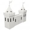 Kid-Eco Cardboard Large Princess Castle (White, Brown, Pink, Silver Grey & Pink/Silver)