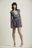 Miksani Gathered Neck Dress (Lavender Grey)