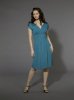 Bailey Pleat Dress (Teal & Magenta Pink)