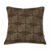 Polly Hope Calico Leaf Cushion Cover (Bark Brown)