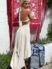 Elena Garcia Tweed Bustle Dress (White)