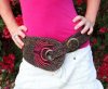 Josyflo Fairtrade Hip Hugger Belt (Black Canvas/Multi Embroidery)